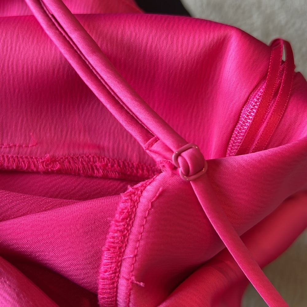 NWT! Nordstrom Vibrant Pink Midi Dress - Picture 9 of 9
